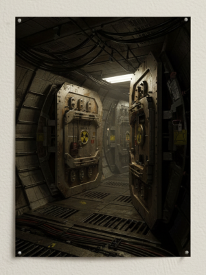 Plakat fantasy „Korytarz Starożytnych Ruin” B2 – nr 25 – plakat science fiction