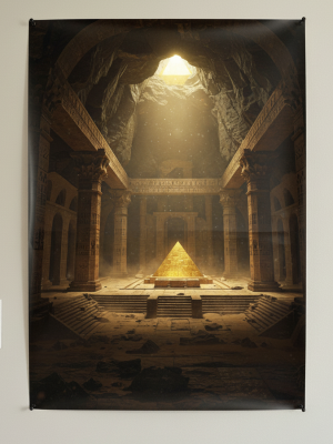 Plakat fantasy „Starożytna Komnata Światła” B2 – nr 19 – plakat science fiction